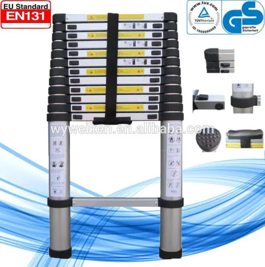 3.8 meter ladder telescopic aluminum ladder