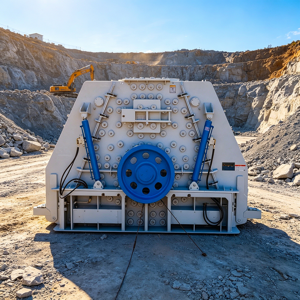 reversible rotor rock crusher