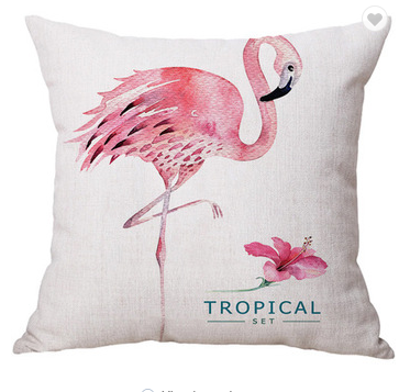 flamingo pillowcase