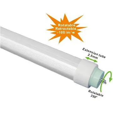 360degree rotatable t8 led tube light