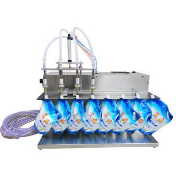 Small Multi-Head 17L Large Flow Bag Washing Liquid Filling Machine