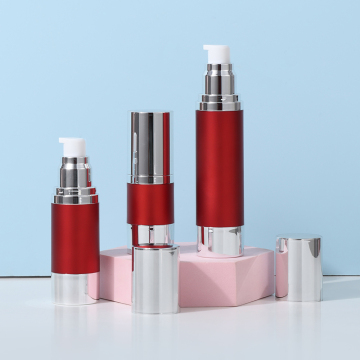 Red Color Plastic Airless Bottle 15ml Lotion Bottle