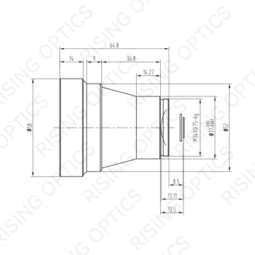 FL 50 мм F1.0 LWIR Athermal Lens для датчика 17um