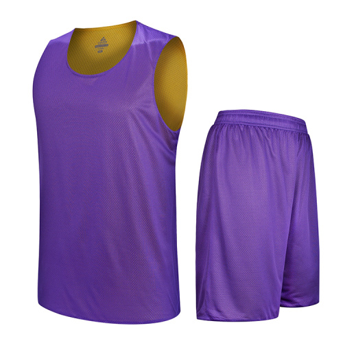 Double-layer reversible basketballl uniform