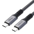 Transmisi 100W USB4.0 Nylon Braiding Data Cable