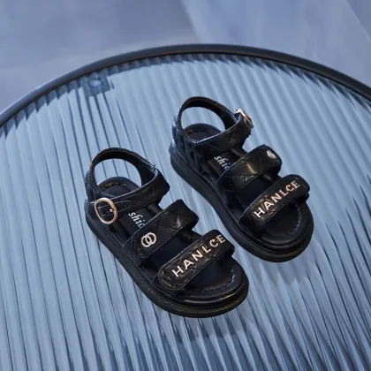 Little Girls Trendy Sandals Soft Leather Flats Sandals