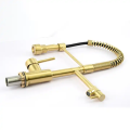 Brass Pull Down Sprayer Kitchen Faucet