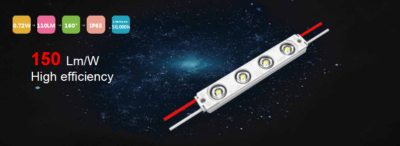 0.72W lens led module