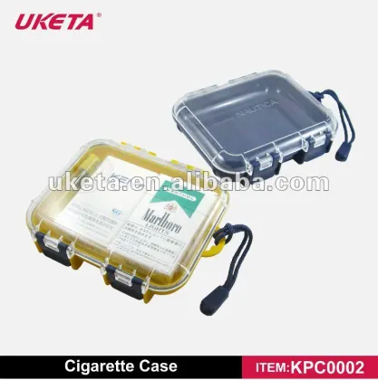 NEW HIGH QUALITY PORTABLE PLASTIC WATERPROOF CIGARETTE CASE WATERPROOF CIGARETTE BOX DESIGNER CIGARETTE CASE