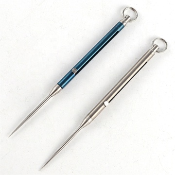 Titanium EDC Keychain: Bolt Action Toothpick for Eco-Friendly Outdoor Hiking Camping