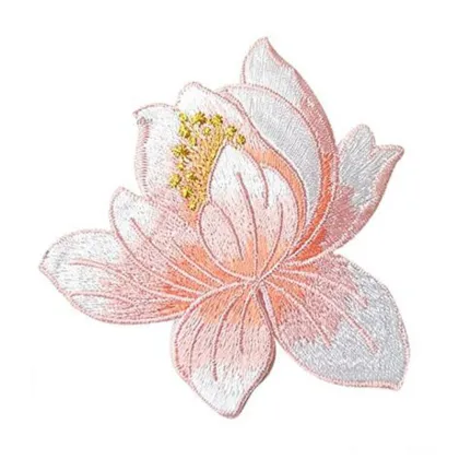 Cute Lotus Applique Clothing Embroidery Patches