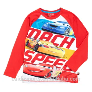 100% cotton long sleeve red boy T-shirts pajamas suit sleepwear
