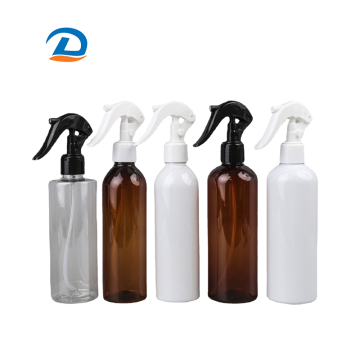 Amber and White PET Pump Spray Bottles - 300ml & 500ml Refillable Plastic Containers