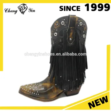 2017 hot selling sexy hot western cowboy ankle boots for women cheap wholesale shoes in china