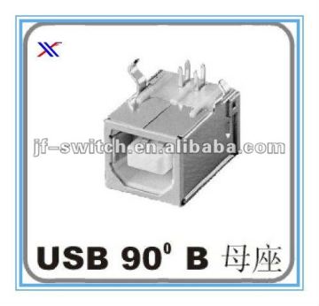 90 female electrical usb connector
