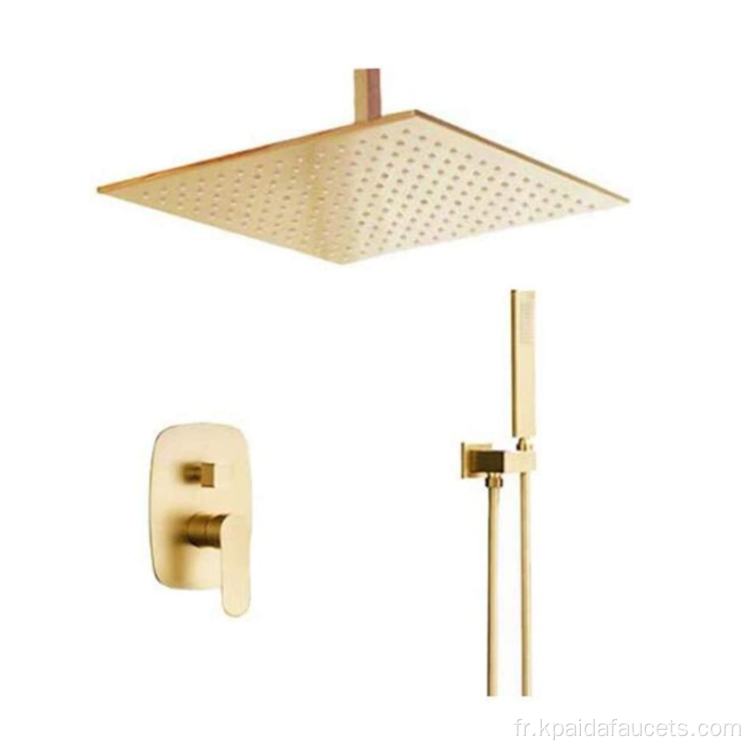 Robinet de douche en laiton de conception européenne Gold Cooper