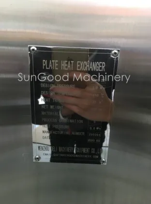 counter flow wort chiller frame plate heat exchanger