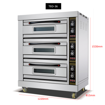 Electric Commercial 3 Decks Oven: Bakery Baking Equipment Machine