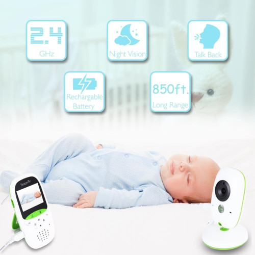 Infrared 2.0 Inch Temperature Detection Video Baby Monitor