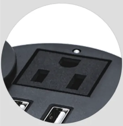 2 USB concise electric socket