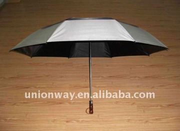 2 folding double canopy umbrella