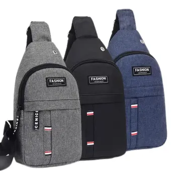 Factory Wholesale Cheap Outdoor Travel Sling Bag with Headphone Port