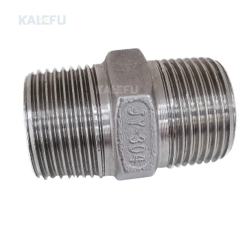 Wholesale Stainless Steel Equal Hexagon Nipples with Male Threads: Industrial Pipe Fitting Connections