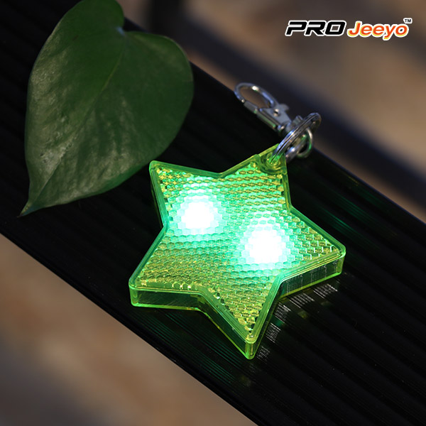 Star Shape LED Acrylic Keychain