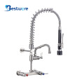 Chrome Pot Filler Wall Mount Kitchen Faucet