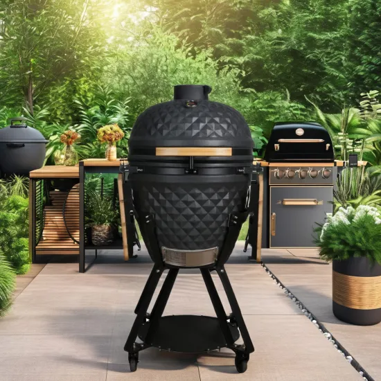 Auplex 21 Inch High Quality Ceramic Kamado Grill for Outdoor BBQ