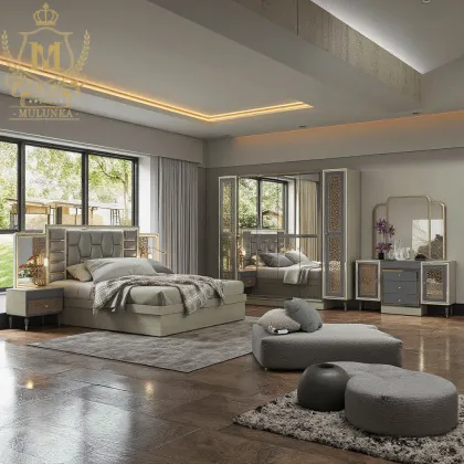 Hot Sales: Hotel Home Bedroom Furniture Bedroom Sets with King Size Bed