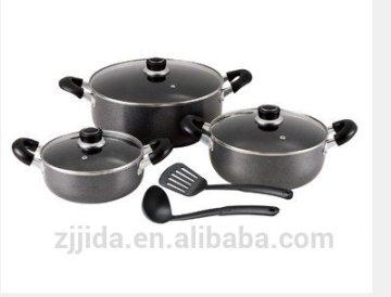 Fashion aluminum marble stone coating cookware set