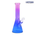 Bong de bécher en verre transparent dégradé