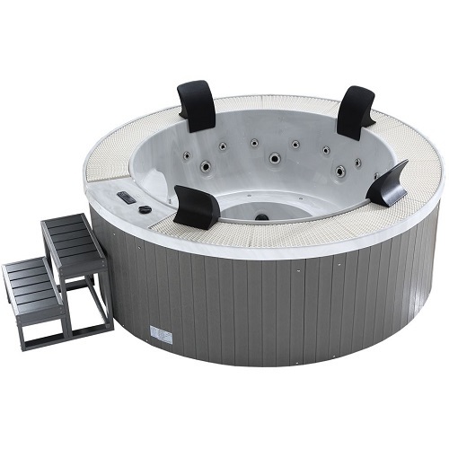 Down East Hot Tubs 8 Person Round Massage Outdoor Whirlpool Bathtubs