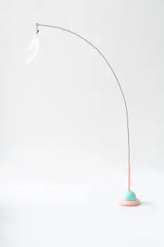 Feather Teaser Wand Toy for Cat