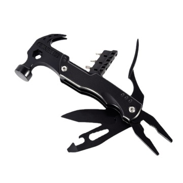 Multi-Purpose Portable Hammer: Emergency Safety Claw Hammer with Folding Knife and Pliers for Camping and Outdoor Activities