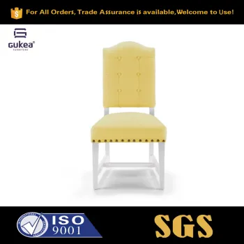 Alfred Dining Room Furniture with 7 Years Experience Yellow Linen Dining Room Chair