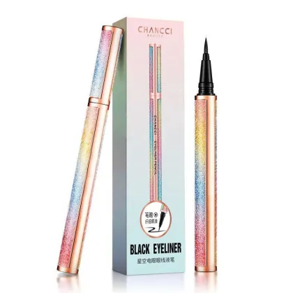 Waterproof Vegan Black Eyeliner: Long-Lasting Liquid Eyeliner Pen for Cosmetics