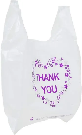 PVC Shrink Wrap Bags Compostable Packaging Blue Plastic Bags with Handles