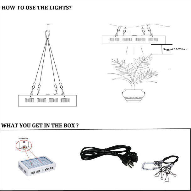 Dual Switch Veg Bloom Cob LED Grow Light