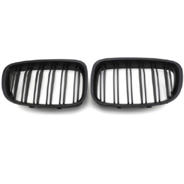 Mat Black Double Line Nierrooster voor BMW 5 -serie F07 F07 Front Grille