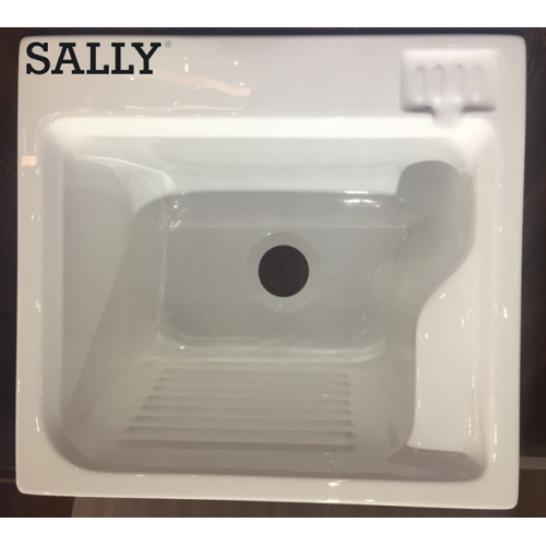 Sally Black Acrylic Laving Double Bowl Vanity lavandería Lavandería