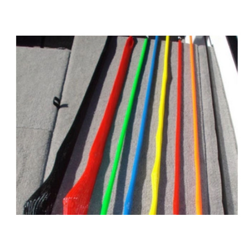 Expandable Braided Fishing Rod Sleeve with Pole