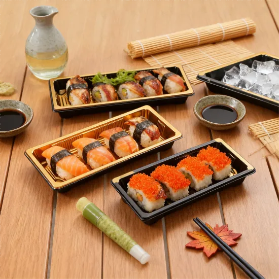 Super Luxury Golden Packaging Sushi Box