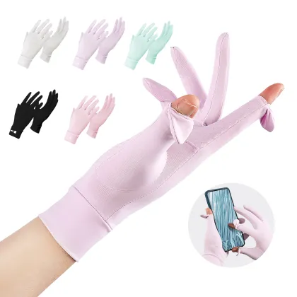 Anti-UV Touch Screen Sun Protection Gloves for Outdoor Activities