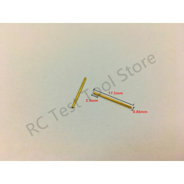 100/Pack R50-2C NEW Hardware Accessories Metal Spring Probe Length 17.5mm Gold Tool Electronic Test Probe tubes