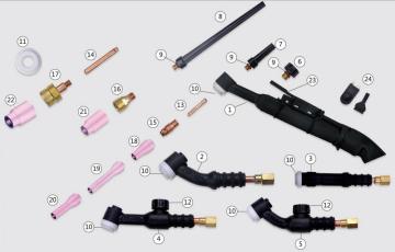 WP9 Series Cooled TIG Torch