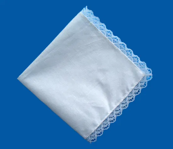 100% Cotton Embroidery Lace Handkerchief