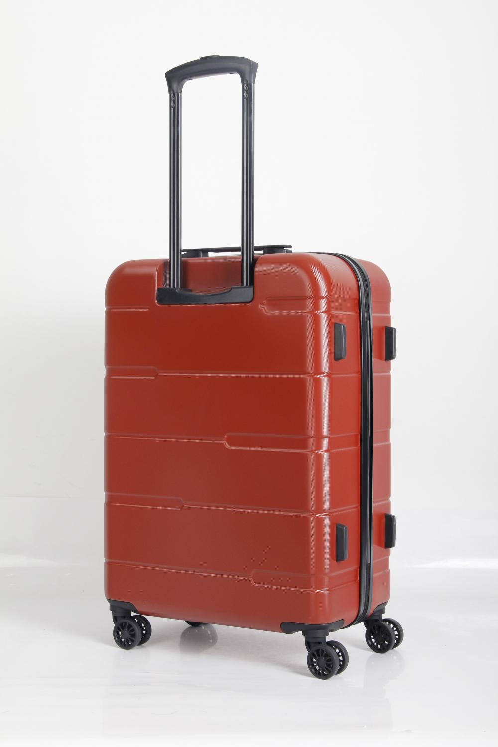 2021 New style PC travel double zipper luggage