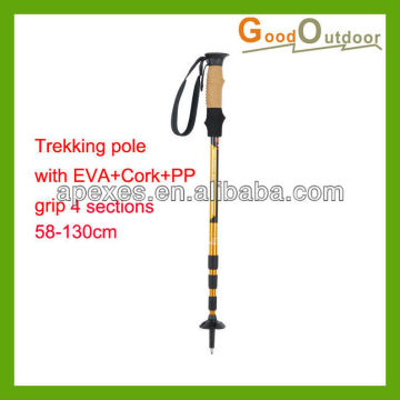W05-4CE1 Aluminum 4 Sections Outdoor Trekking Pole